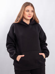 Casual Floral Embroidered Hoodie