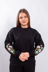 Floral Embroidered Sweatshirt
