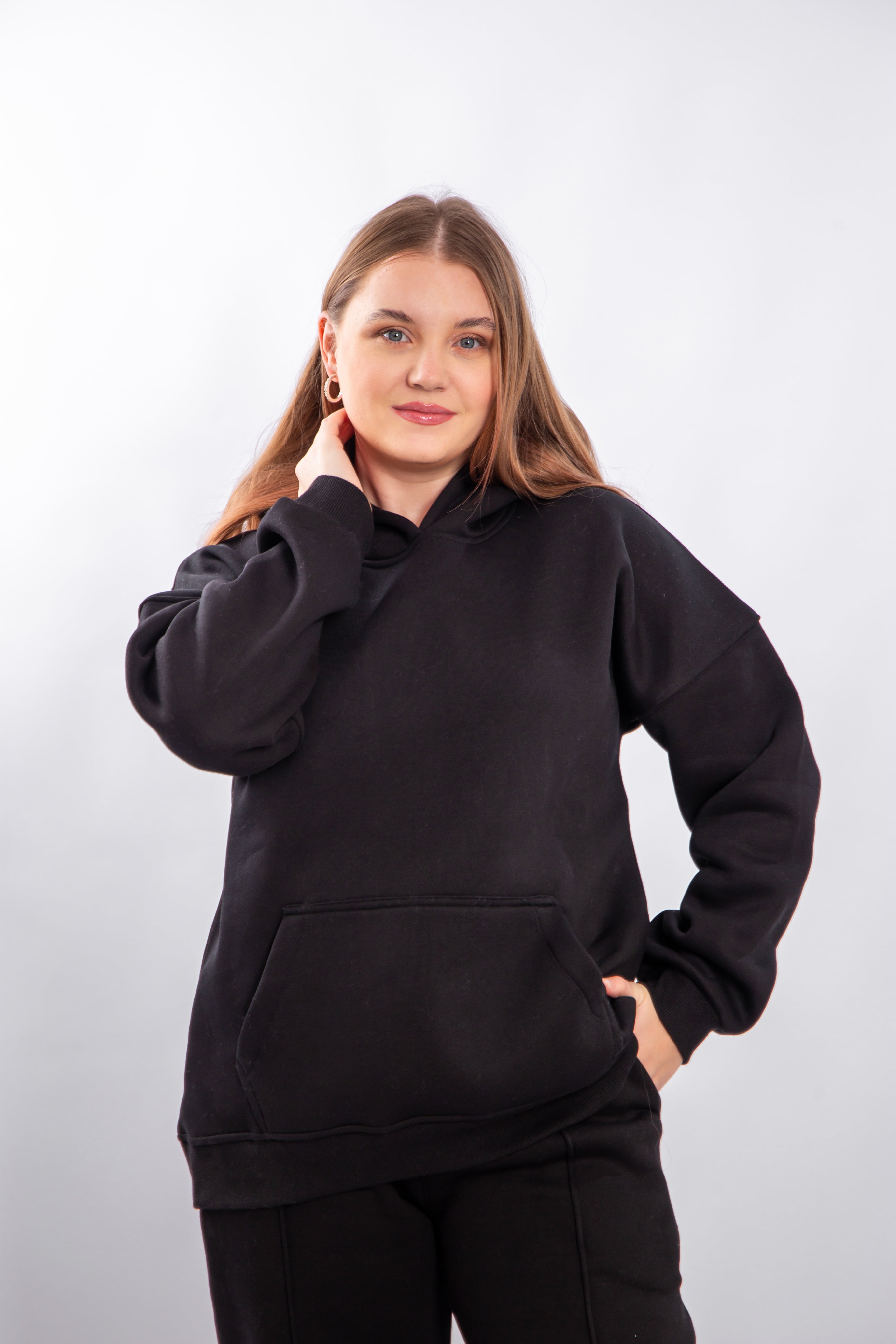 Casual Floral Embroidered Hoodie