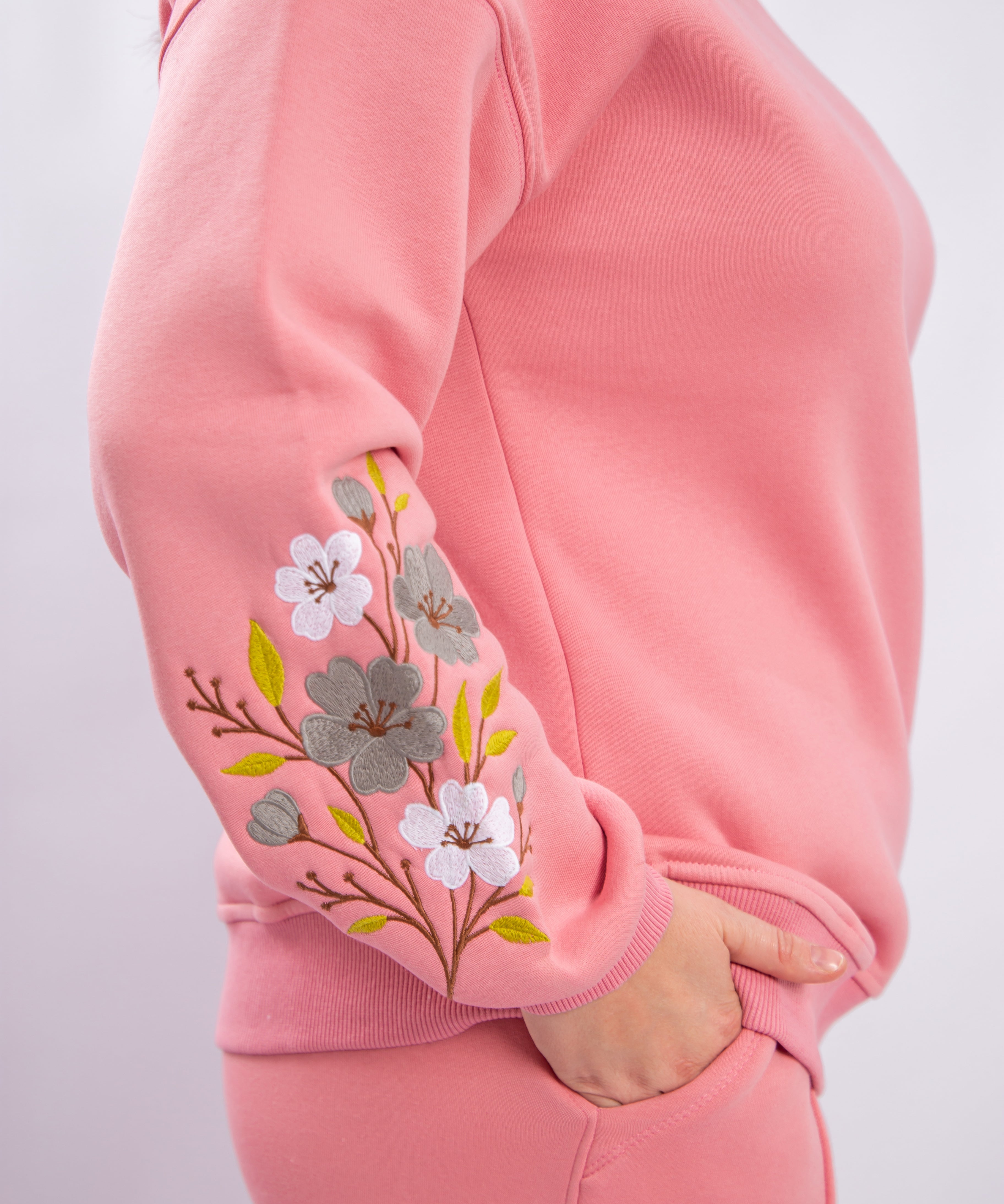 Floral Embroidered Sweatshirt