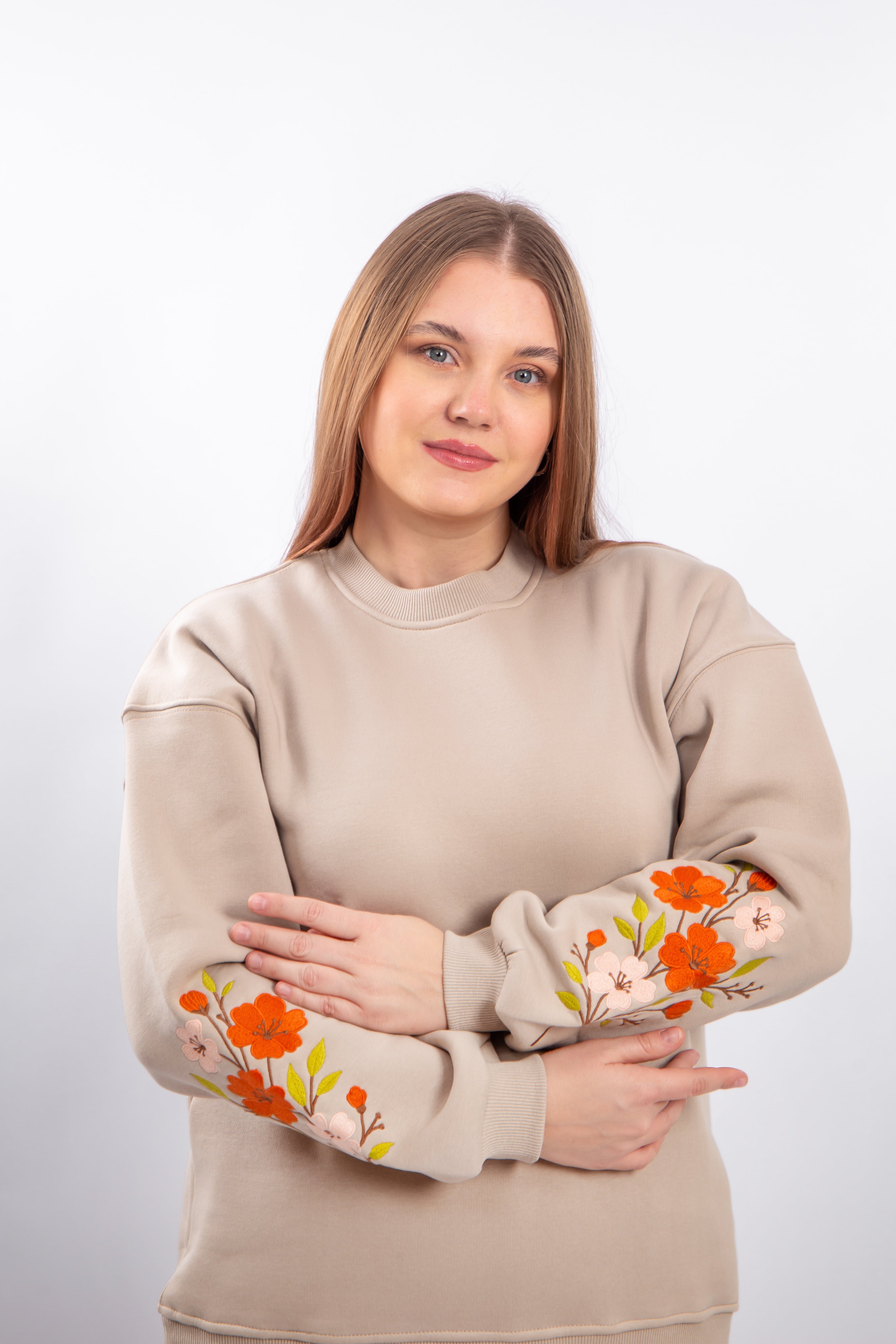 Floral Embroidered Sweatshirt