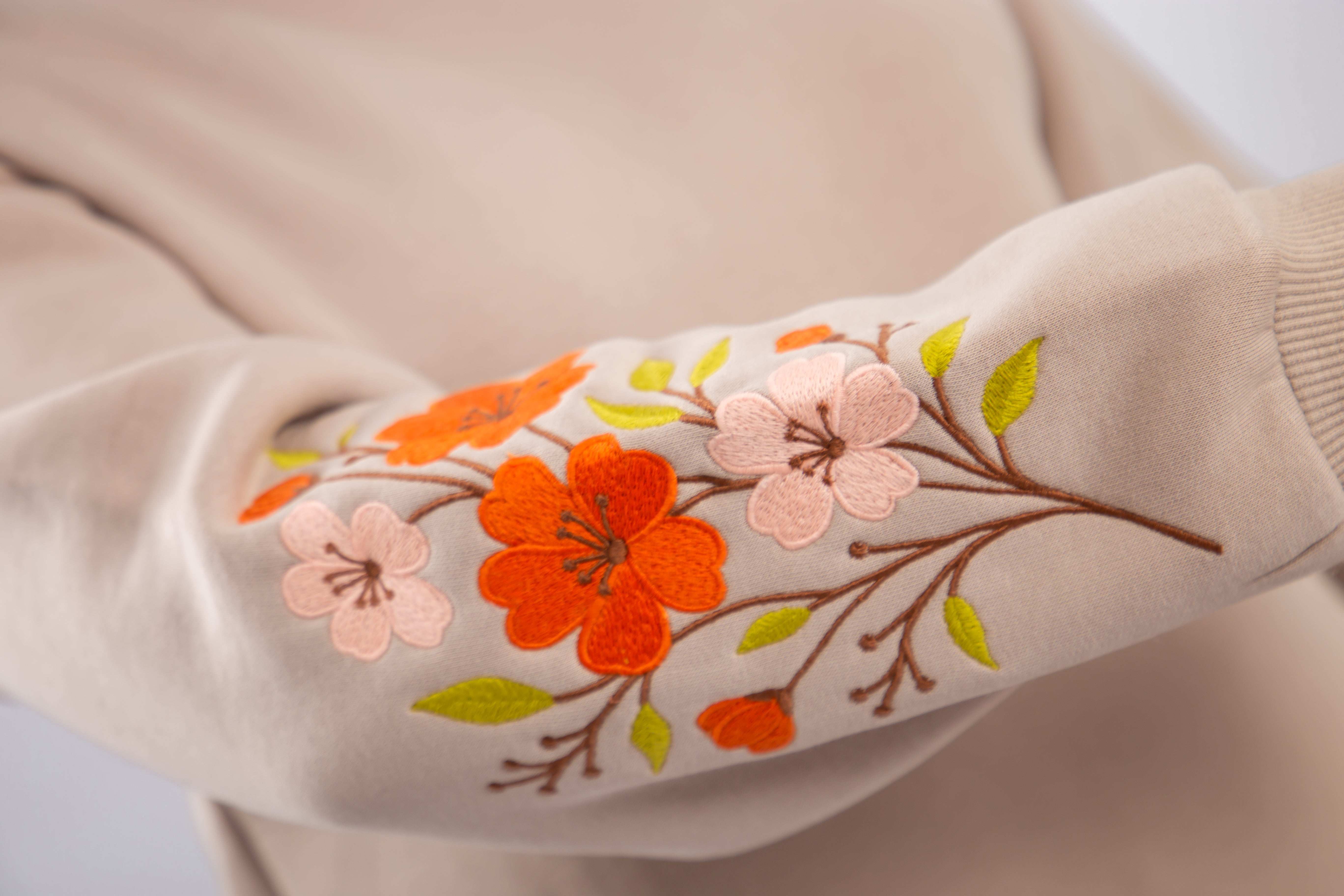 Floral Embroidered Sweatshirt