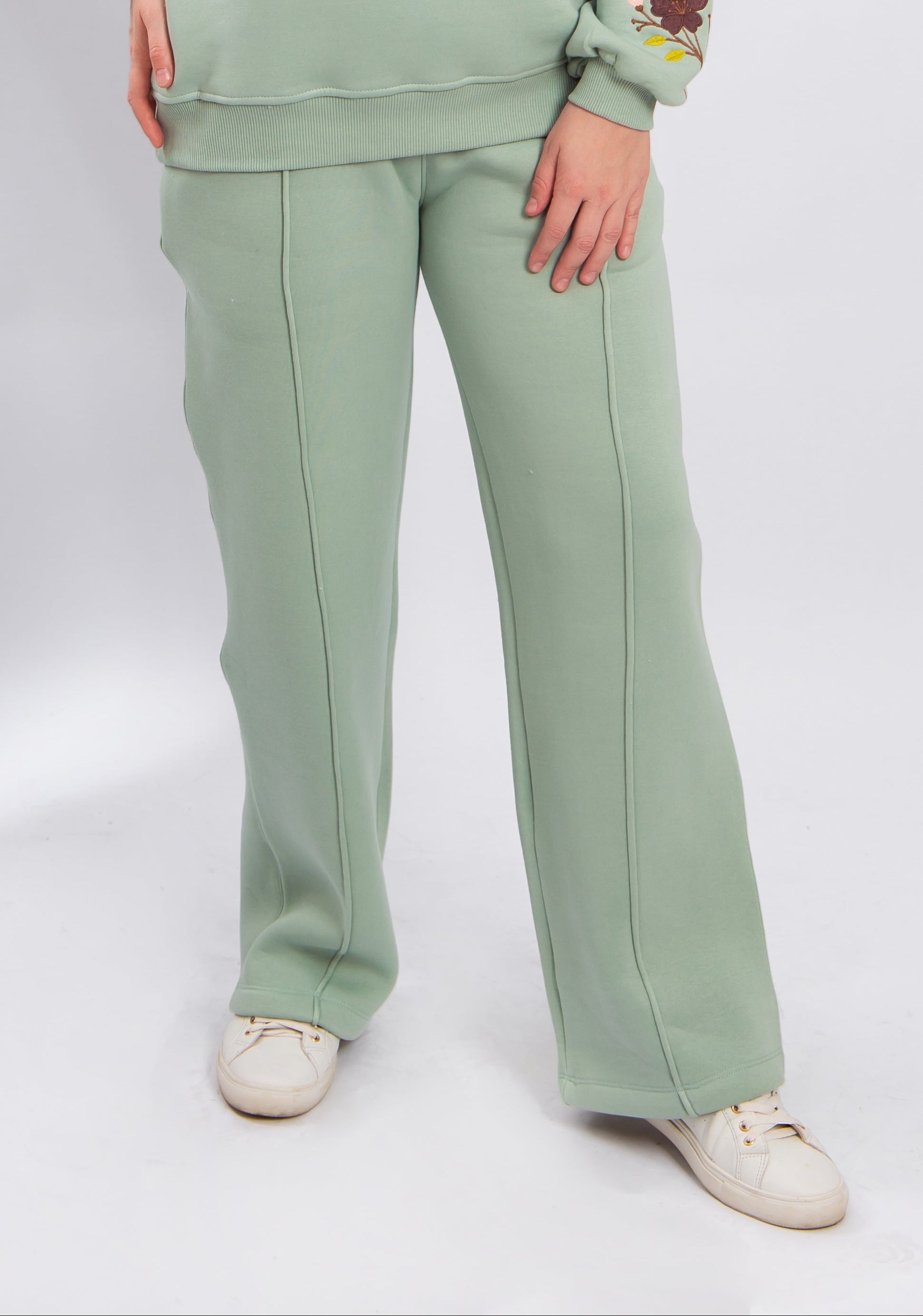 Casual Wide-Leg Cotton Pant