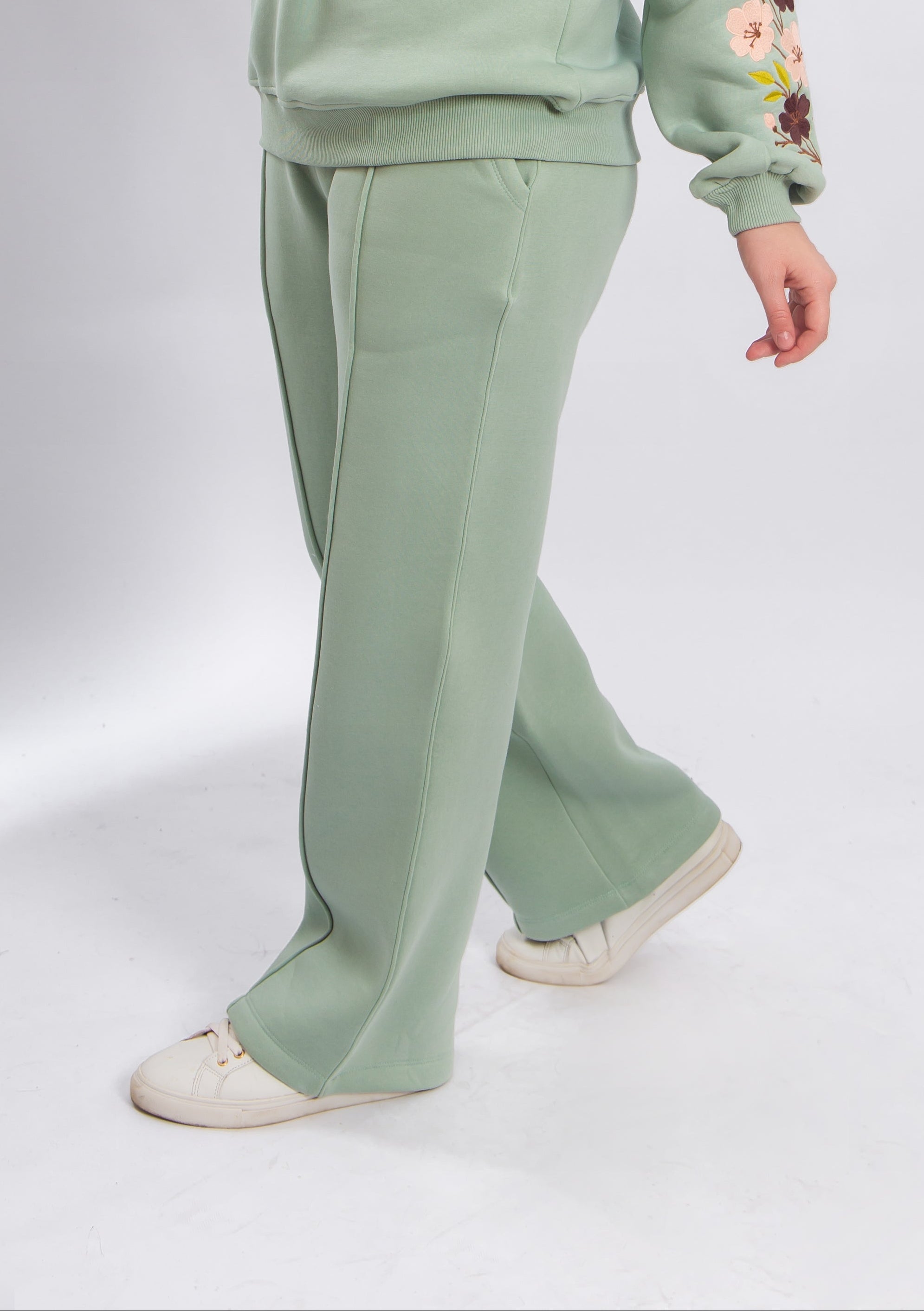Casual Wide-Leg Cotton Pant